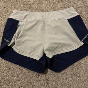 Athleta Girl Light & Dark Blue Shorts- Girls Size 12